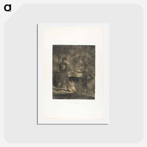 ブラウン - ウジェーヌ ドラクロワ Postcard.