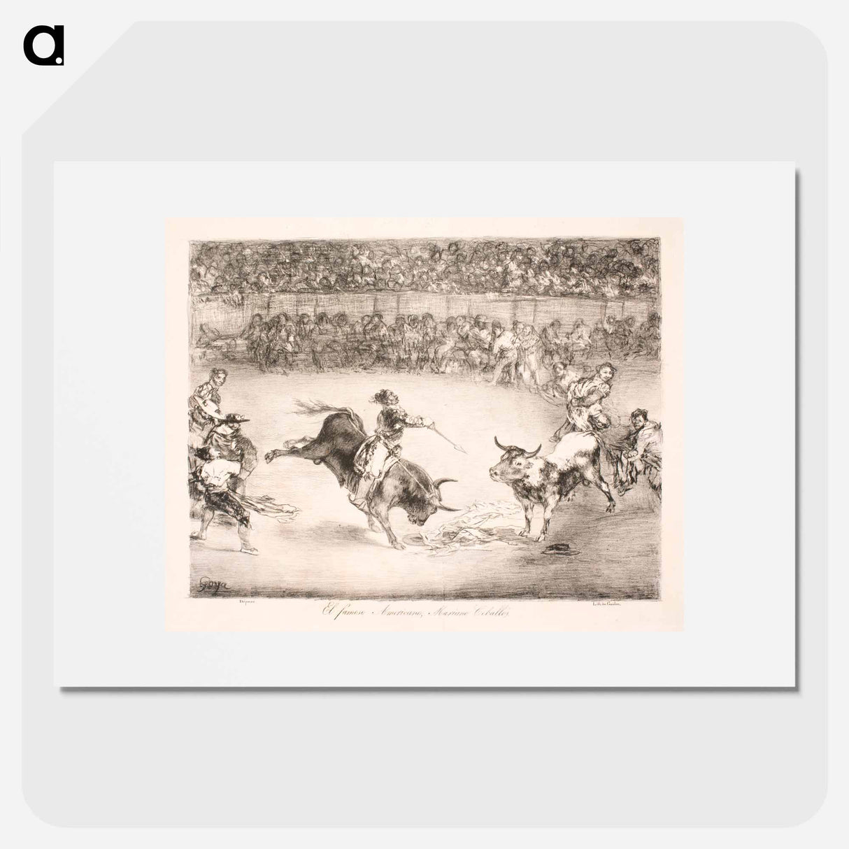 The famous American, Mariano Ceballos - Francisco de Goya Poster.