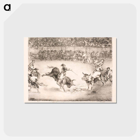 アートポストカード-El famoso Americano, Mariano Ceballos - フランシスコ デ ゴヤ Postcard.