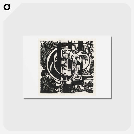 アートポストカード-Lizards - フランツ マルク Postcard.