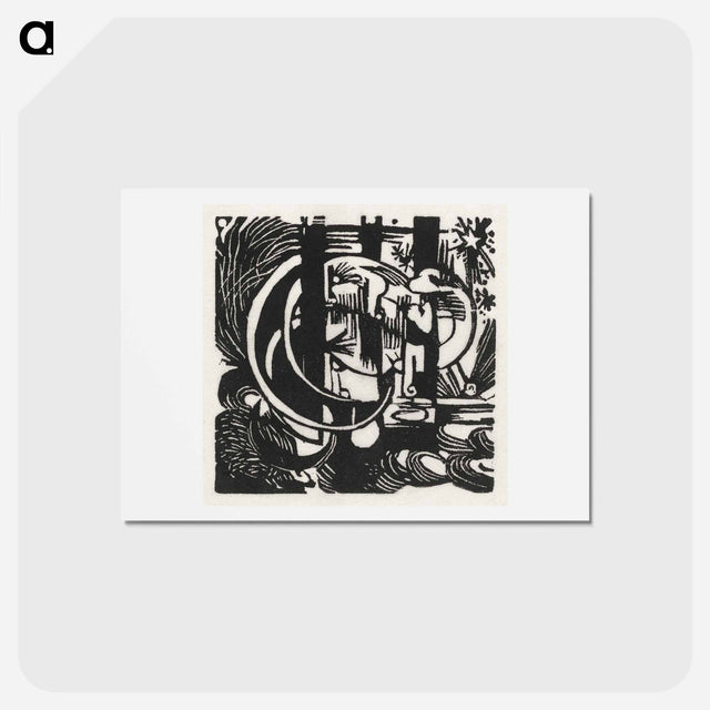 アートポストカード-Lizards - フランツ マルク Postcard.