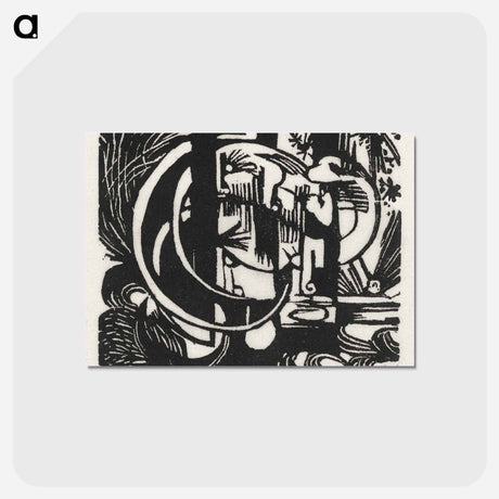 アートポストカード-Lizards - フランツ マルク Postcard.