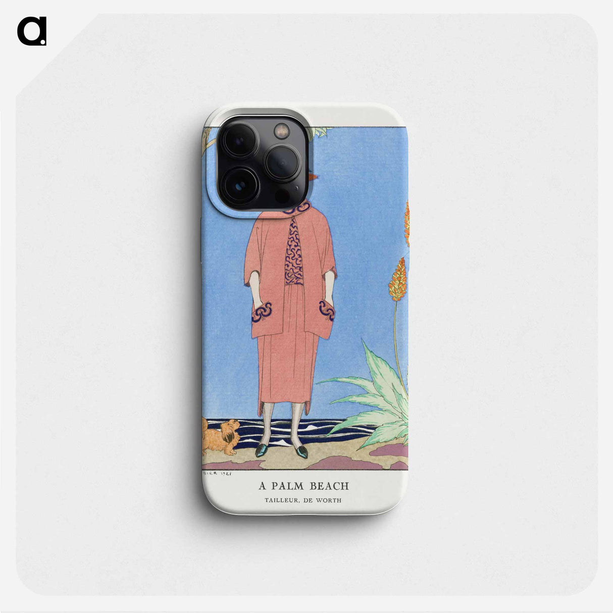 A palm beach: Tailleur, de Worth from Gazette du Bon Ton No. 5 Pl. 40 - ジョルジュ バルビエ Phone Case.