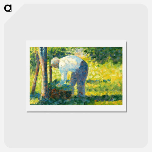 The Gardener - ジョルジュ スーラ Postcard.