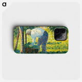 The Gardener - Georges Seurat Phone Case.