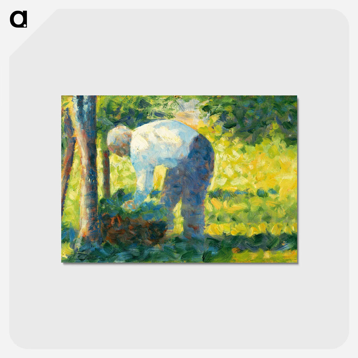 アートポストカード-The Gardener - ジョルジュ スーラ Postcard.
