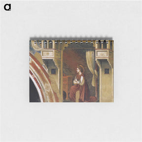 アートメモ帳-Annunciation: The Virgin Receiving the Message - ジョット ディ ボンドーネ Memo.