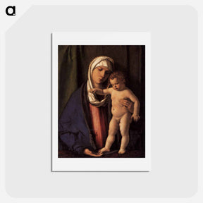 アートポストカード-Virgin and Child - ジョヴァンニ ベッリーニ Postcard.