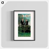 The Past and the Present, or Philosophical Thought - Henri Rousseau Poster.