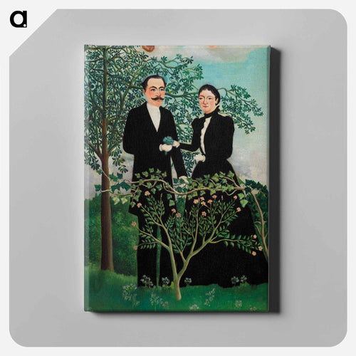 The Past and the Present, or Philosophical Thought - Henri Rousseau Canvas.