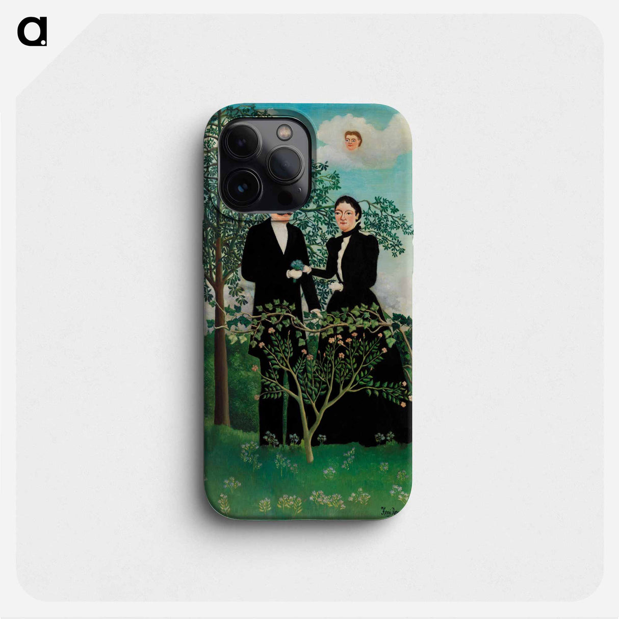 The Past and the Present, or Philosophical Thought - アンリ ルソー Phone Case.