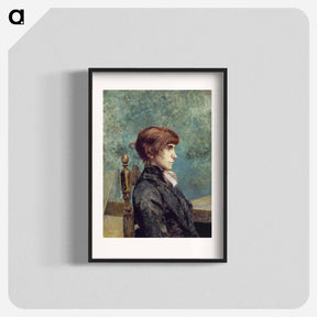 アートポスター-Portrait of Jeanne Wenz - アンリ ド トゥールーズ ロートレック Poster.