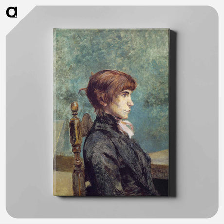 アートパネル-Portrait of Jeanne Wenz - アンリ ド トゥールーズ ロートレック Canvas.