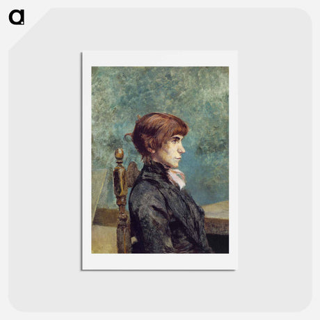 アートポストカード-Portrait of Jeanne Wenz - アンリ ド トゥールーズ ロートレック Postcard.