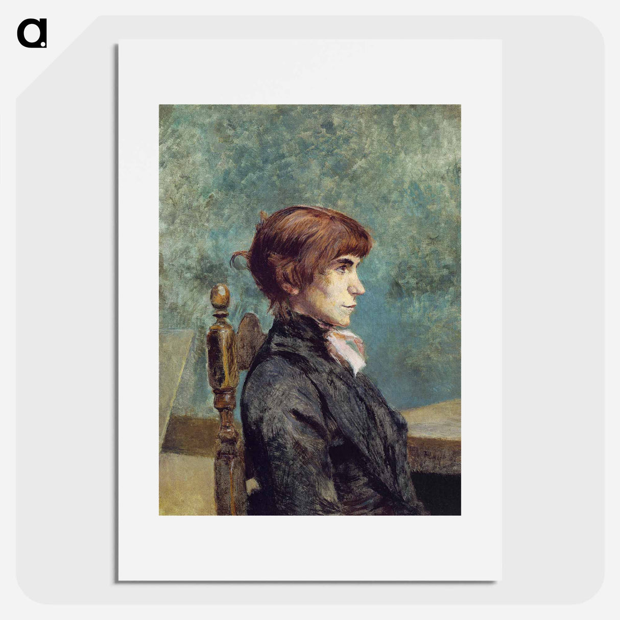 Portrait of Jeanne Wenz - Henri de Toulouse-Lautrec Poster.