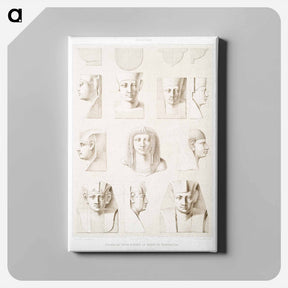 アートパネル-Egyptian Head Proportions
 - エジプト美術史 Canvas.