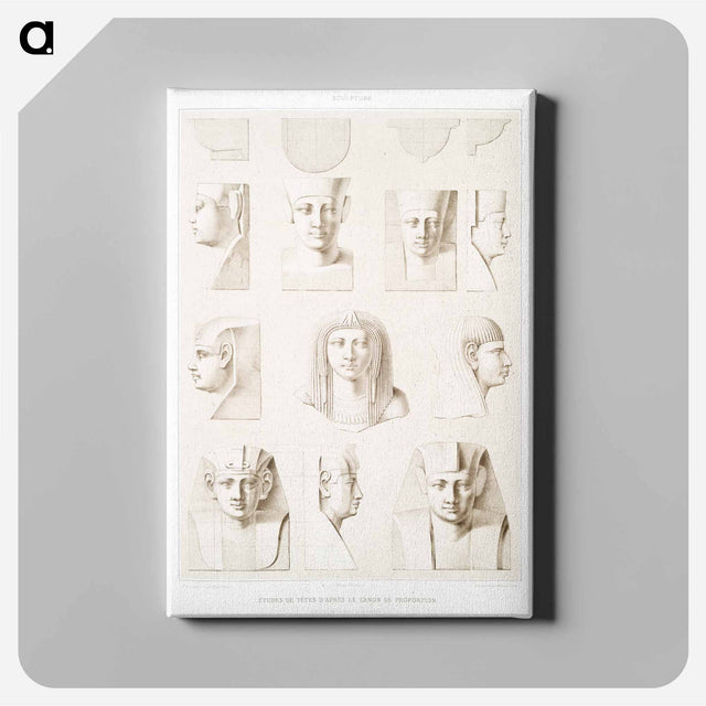アートパネル-Egyptian Head Proportions
 - エジプト美術史 Canvas.