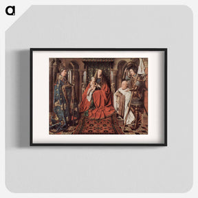 アートポスター-Madonna and Child with Canon Joris van der Paele - ヤン ファン エイク Poster.