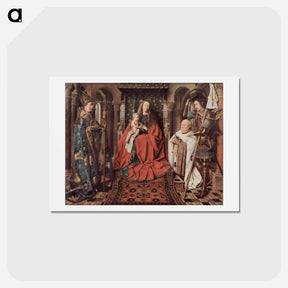 アートポストカード-Madonna and Child with Canon Joris van der Paele - ヤン ファン エイク Postcard.