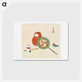 アートポストカード-Kamisaka Sekka's Toys - 神坂 雪佳 Postcard.
