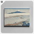 アートパネル-The Jewel River in Musashi Province - 葛飾 北斎 Canvas.