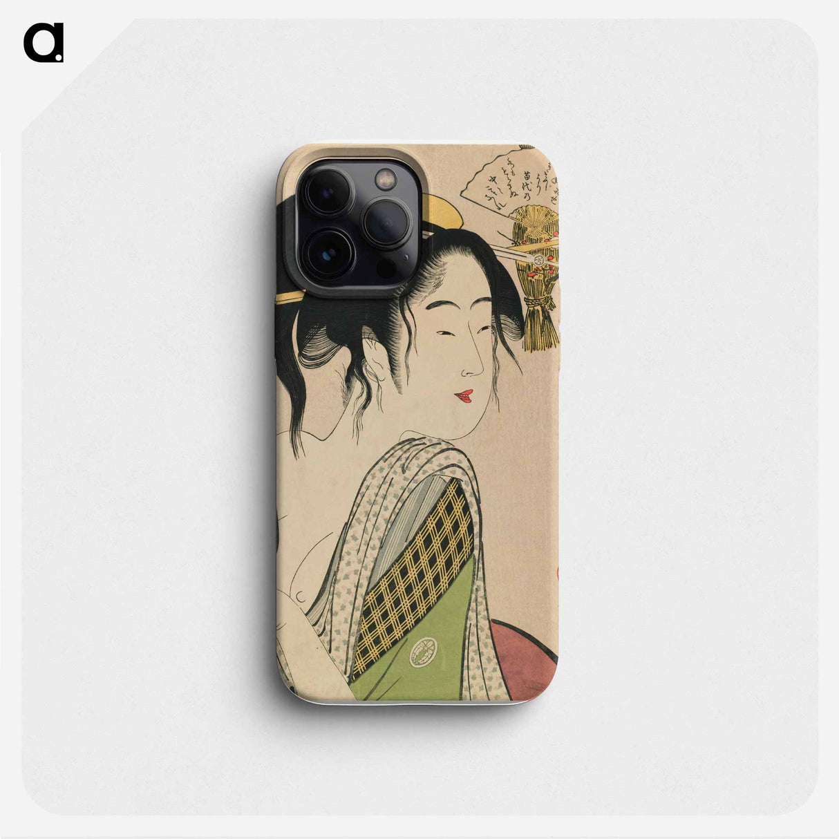 Love for a Farmer's Wife - 喜多川 歌麿 Phone Case.