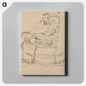 アートパネル-Man in a Rocking Chair - マースデン ハートリー Canvas.
