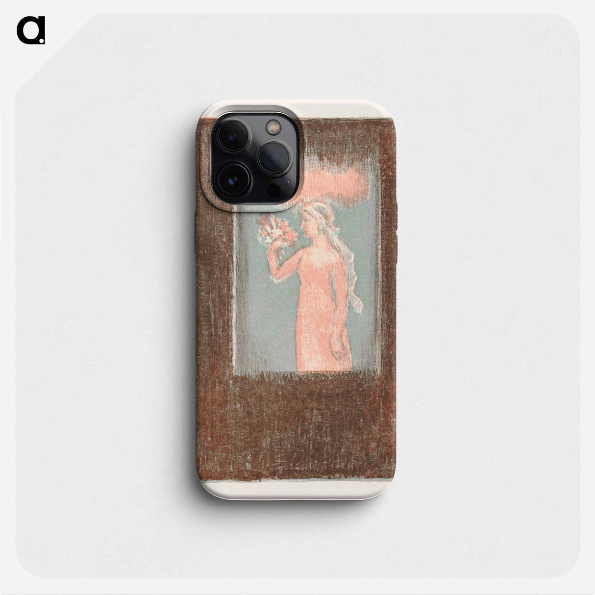 Young girl with flowers in front of a window - Maurice Denis Phone Case.