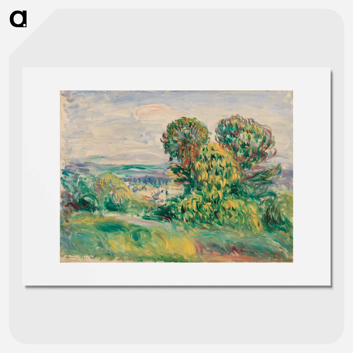 Landscape - Pierre Auguste Renoir Poster.