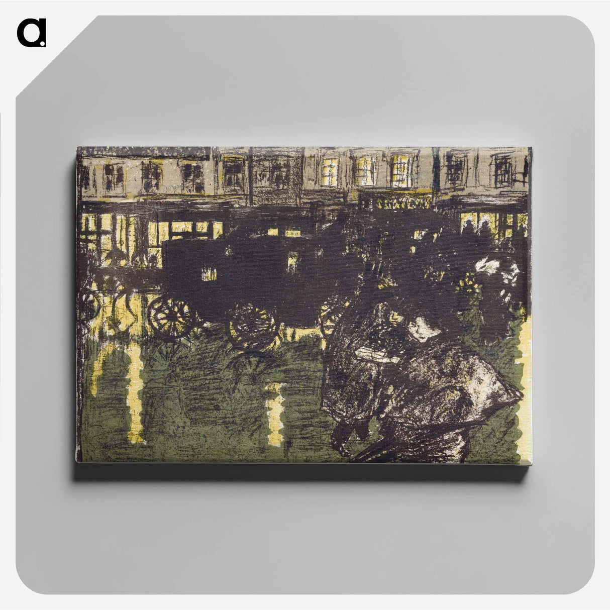 A Street on a Rainy Evening
 - ピエール ボナール Canvas.