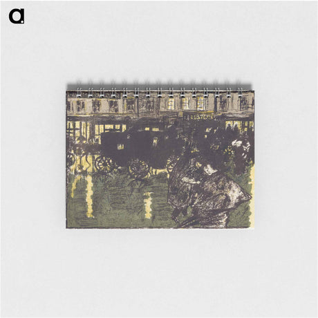 アートメモ帳-A Street on a Rainy Evening
 - ピエール ボナール Memo.