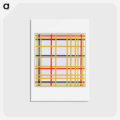 Piet Mondrian's New York City I - ピエト モンドリアン Postcard.