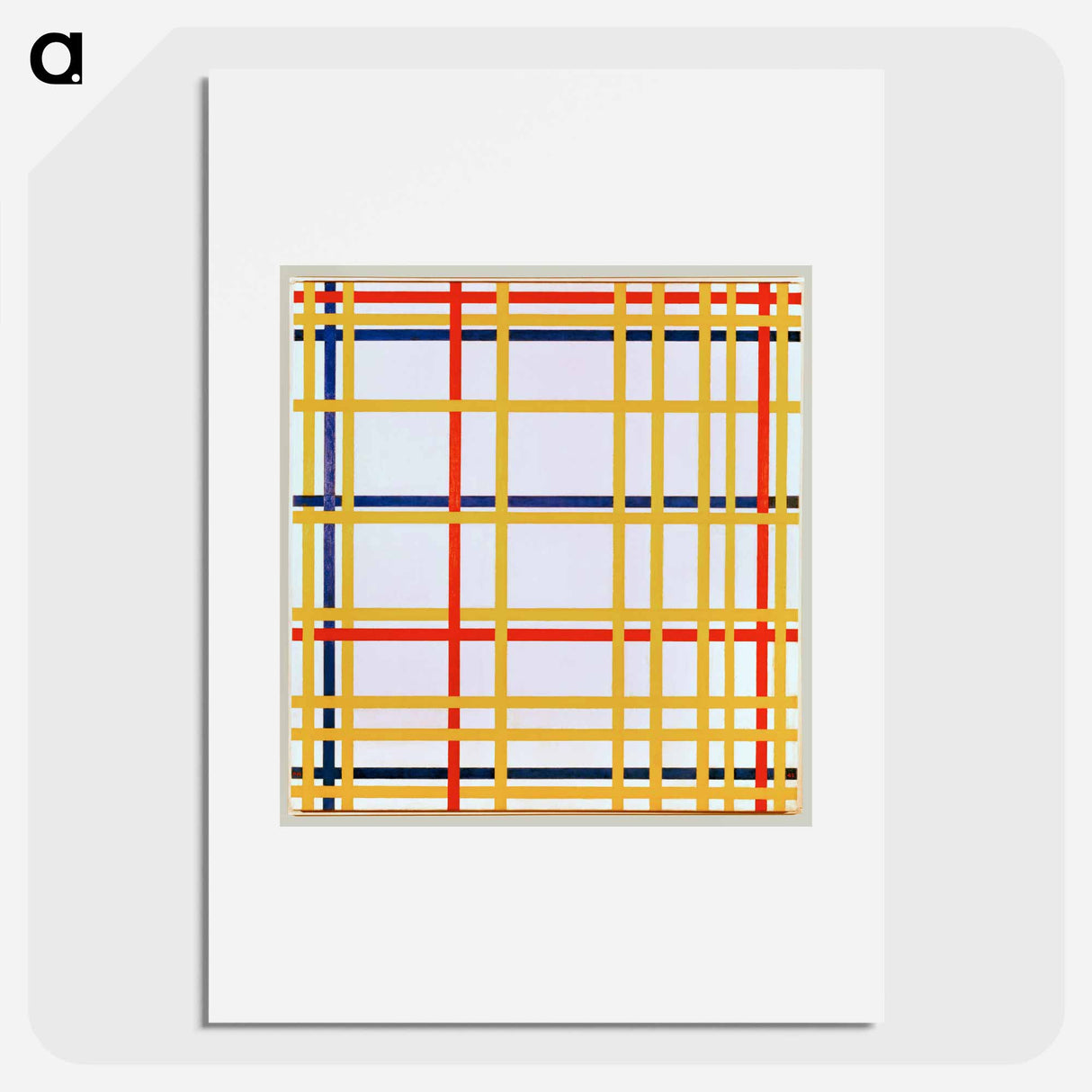 Piet Mondrian's New York City I - ピエト モンドリアン Poster.