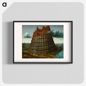 アートポスター-The "Little" Tower of Babel - ピーター ブリューゲル Poster.