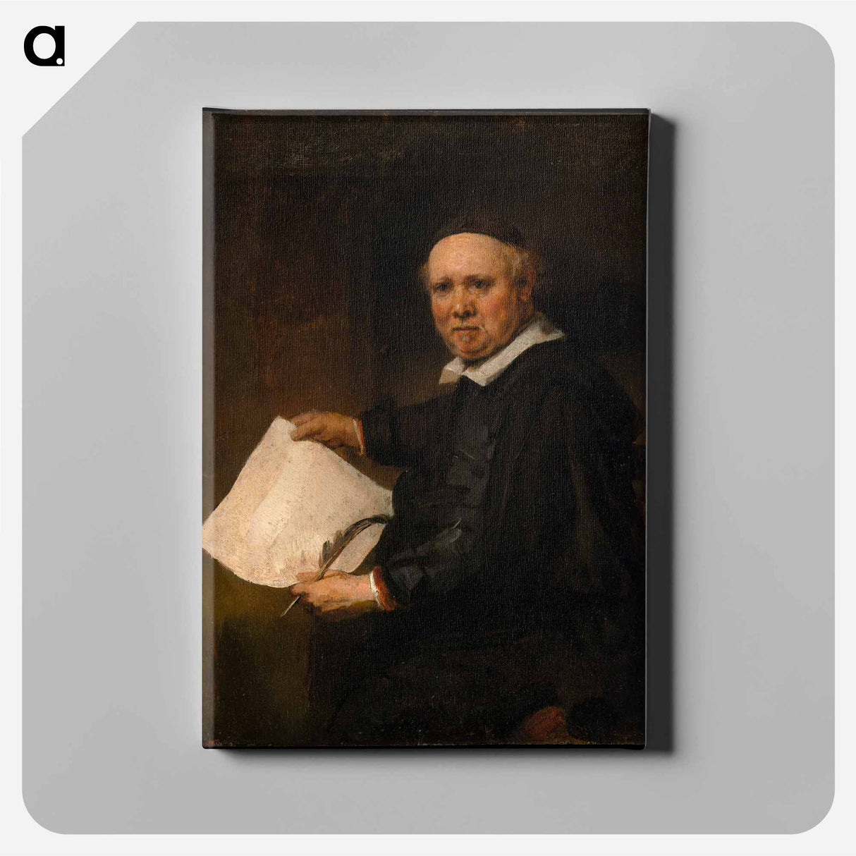 Lieven Willemsz van Coppenol by Rembrandt van Rijn - Rembrandt van Rijn Canvas.