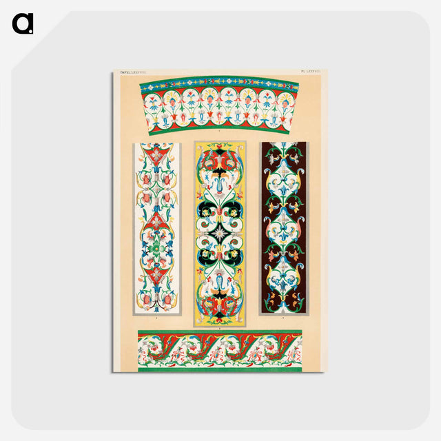 アートポストカード-Nineteenth-Century Ornament Pattern
 - 装飾の文法 Postcard.
