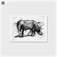 アートポストカード-Composition (The Cow) - テオ ファン ドゥースブルフ Postcard.