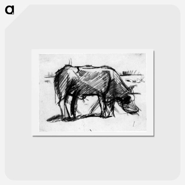 アートポストカード-Composition (The Cow) - テオ ファン ドゥースブルフ Postcard.