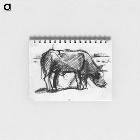 アートメモ帳-Composition (The Cow) - テオ ファン ドゥースブルフ Memo.