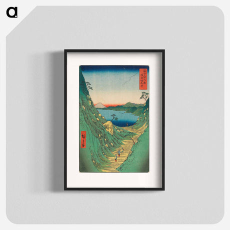 アートポスター-Shiojiri Pass in Shinano Province
 - 歌川 広重 Poster.