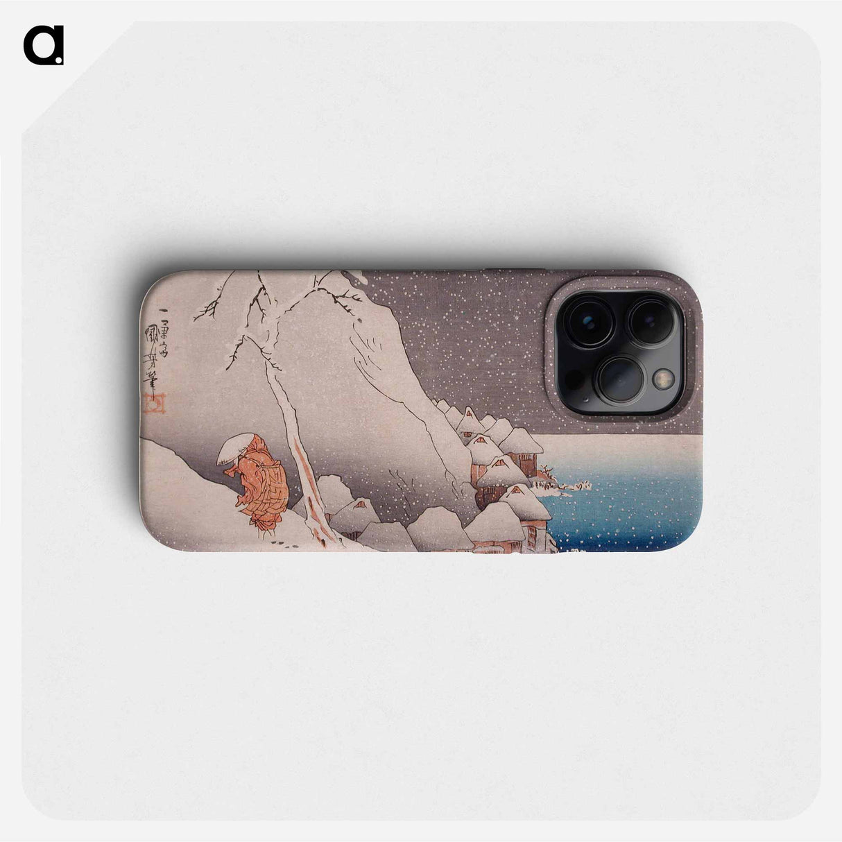 Snow at Tsukahara, Sado Island - Utagawa Kuniyoshi Phone Case.
