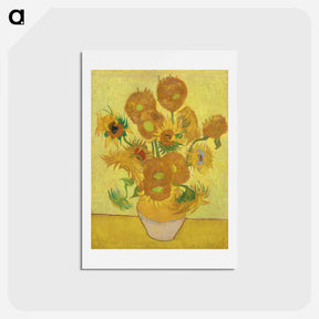 アートポストカード-Sunflowers - フィンセント ファン ゴッホ Postcard.