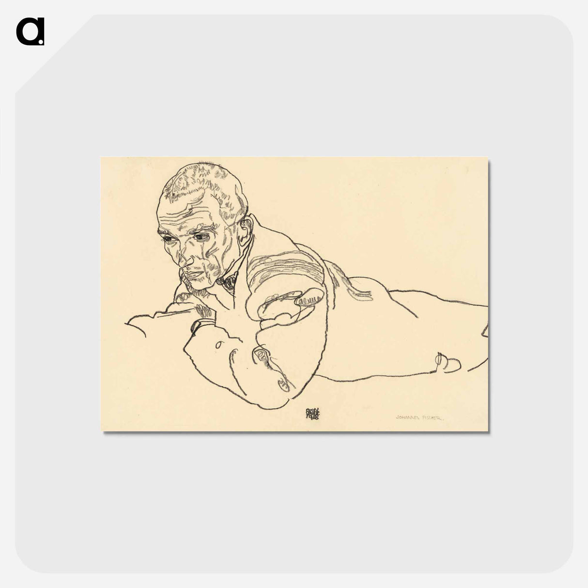 アートポストカード-Porträt Johannes Fischer
 - ウィーン博物館 Postcard.