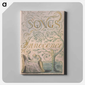 アートパネル-Songs of Innocence and of Experience, Plate 2, Innocence Title Page - ウィリアム ブレイク Canvas.