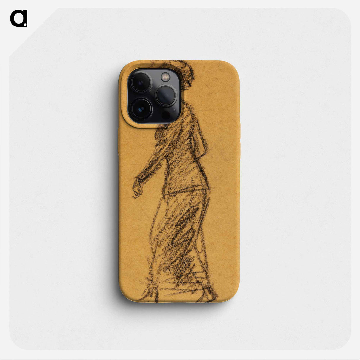 Woman Walking to the Left - ウィリアム ジェームス グラッケンズ Phone Case.