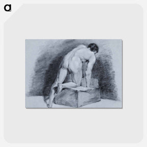 アートポストカード-Male nude - アールト シューマン Postcard.