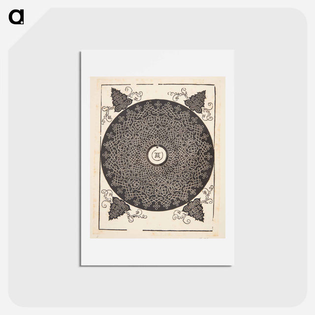 アートポストカード-Knob with white medallion - アルブレヒト デューラー Postcard.