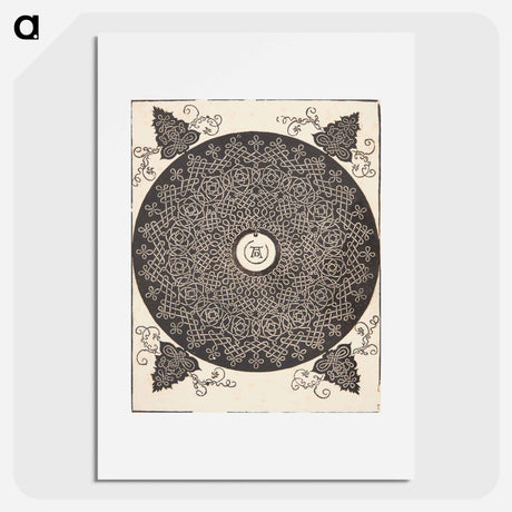 アートポスター-Knob with white medallion - アルブレヒト デューラー Poster.