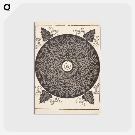 アートポストカード-Knob with white medallion - アルブレヒト デューラー Postcard.
