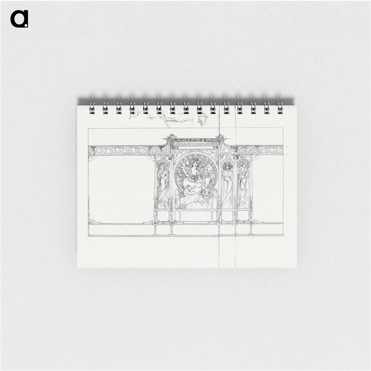 Panel with variants of the Fouquet boutique - アルフォンス ミュシャ Memo.